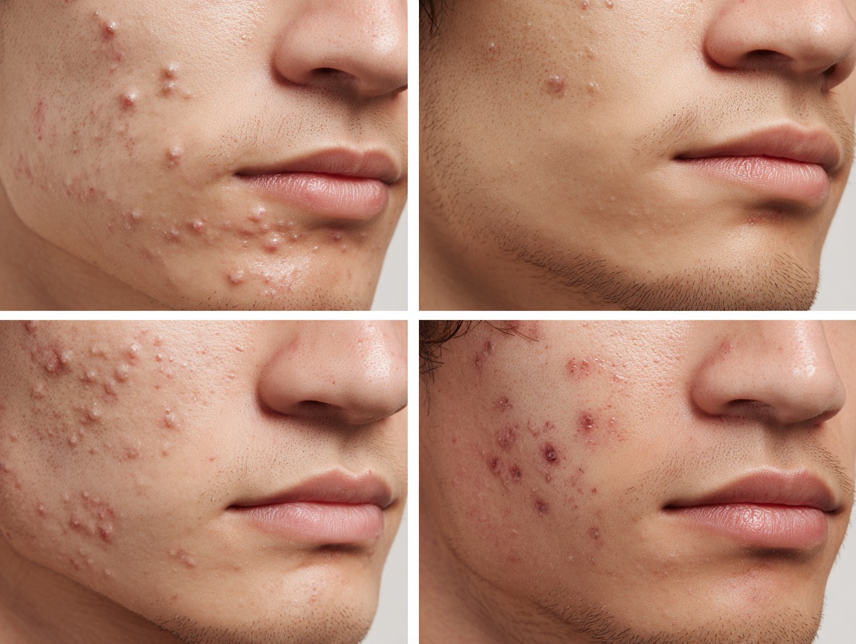 青春痘類型分類醫學圖解